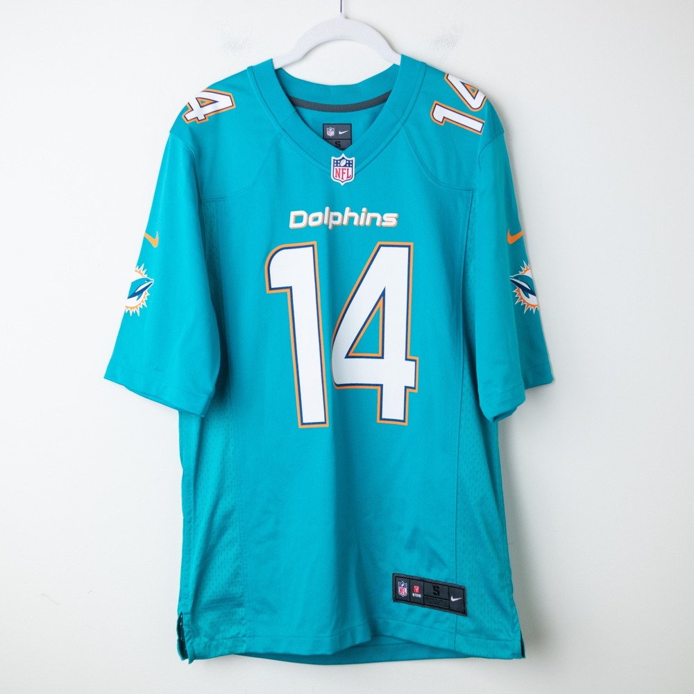 Nike Jarvis Landry #14 Miami Dolphins Football Jersey Small Teal On Field NFL
